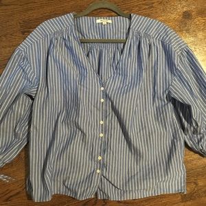 Madewell 3/4 sleeve button up blouse!